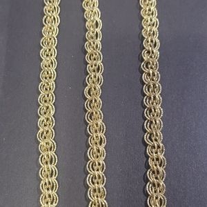 S36  Stunning Gold Necklace and Bracelet Set